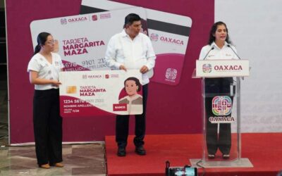 Anuncian Tarjeta Margarita Maza en Oaxaca para beneficiar a jefas de familias