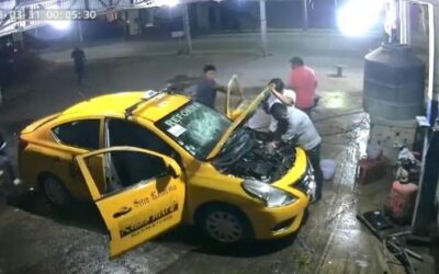 Confirman cuatro detenidos tras destrozos de un taxi en Xoxo