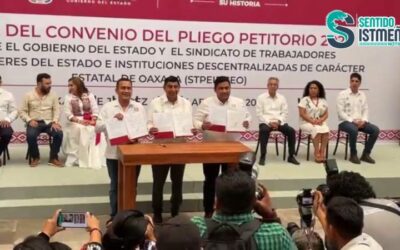 Firman Convenio STPEIDCEO y Gobierno de Oaxaca