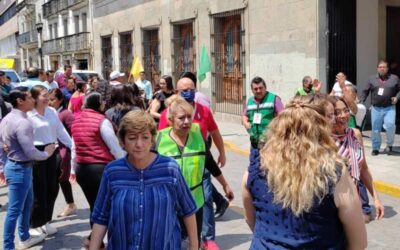 Hubo gran participación de oaxaqueños en el simulacro contra sismo