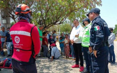 Logran brigadistas de Xoxo rápida actuación y auxilio en sismo magnitud 7.5