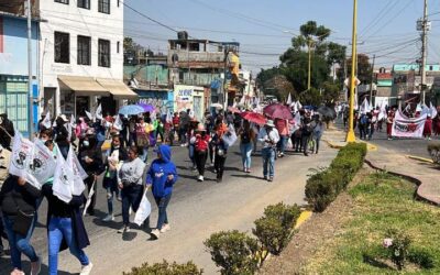Marchan organizaciones sociales en la Ciudad de Oaxaca