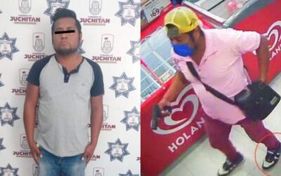 Por el robo a tiendas OXXO detiene Policía Municipal a sujeto en Juchitán
