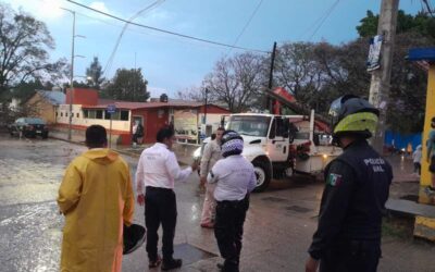 Realiza Protección Civil municipal recorridos por lluvias intensas