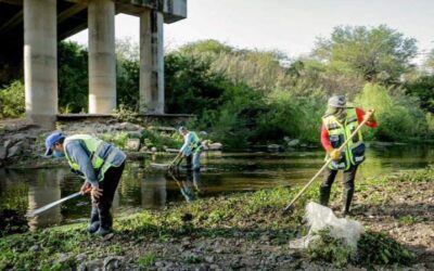 Realizan Ayuntamiento y Jurisdicción Sanitaria deslame del Río las Nutrias