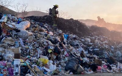 Se incendia nuevamente tiradero de Oaxaca