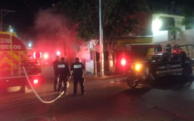 Se registra incendio en establecimiento de venta de pollos en Juchitán