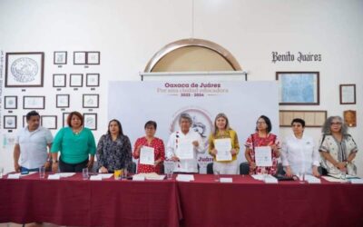 Signan convenio el Municipio de Oaxaca de Juárez y la FINABIEN