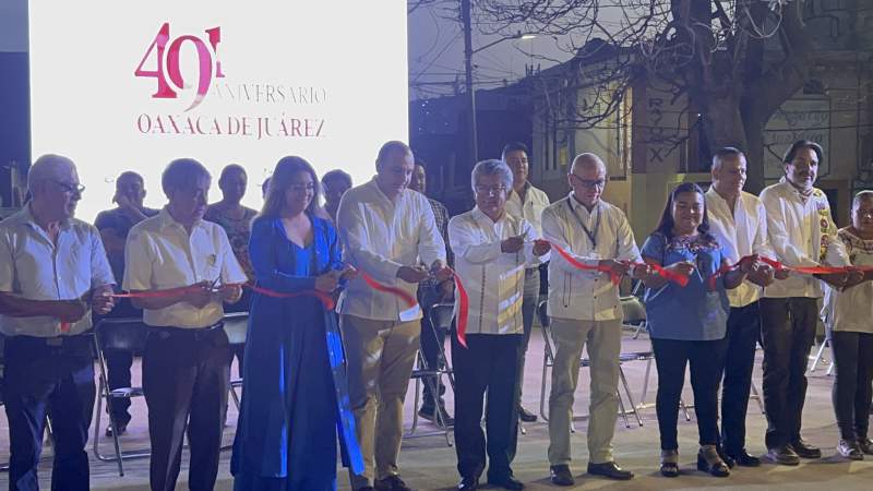 Reinauguran el Jardín Madero en la Ciudad de Oaxaca