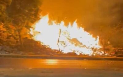 De nueva cuenta se incendia tiradero clandestino en la capital