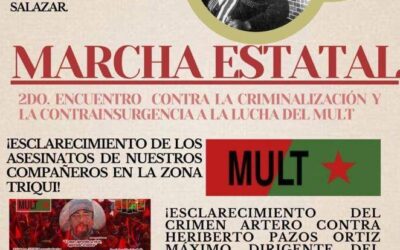 Se prevé marcha del MULT para este lunes en la Ciudad de Oaxaca