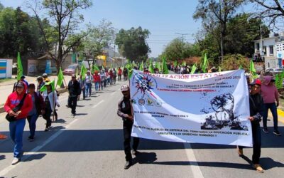 Con marcha, exigen organizaciones sociales cumplimento a sus demandas