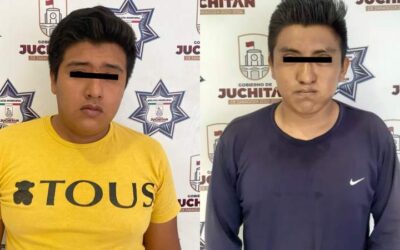 Detienen a dos sujetos y recuperan motoneta en Juchitán