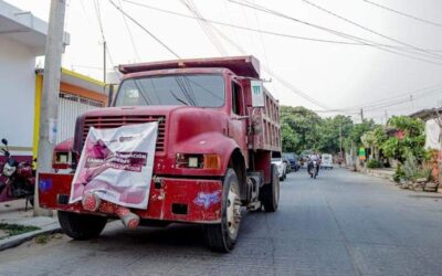 Eliminan criaderos de moscos en séptima, sexta y cuarta sección de Juchitán