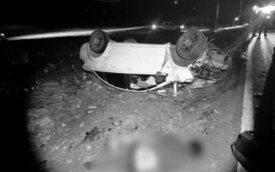 Fatal volcadura en carretera del Istmo, deja un hombre muerto