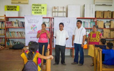 Imparte Seculta taller en ombeayiüts en San Mateo del Mar