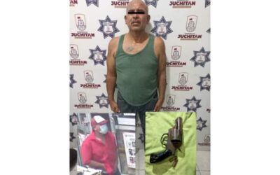 Lo detienen por portación ilegal de arma de fuego en Juchitán