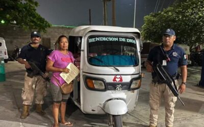 Localiza Policía Municipal en Juchitán moto taxi con reporte de robo