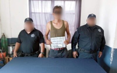 Policía Municipal detiene a persona que presuntamente contactaba a menores