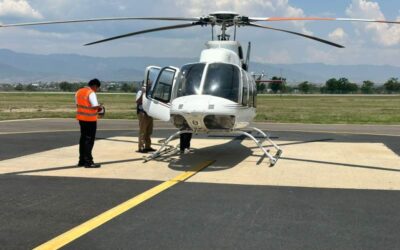 Realizan traslado aéreo de recién nacido con dificultad respiratoria en Oaxaca