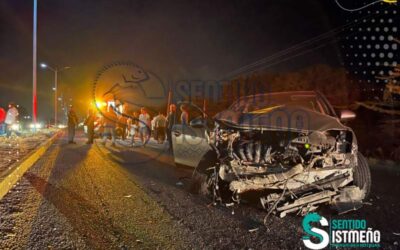 Se registra accidente vehicular en la Transismica