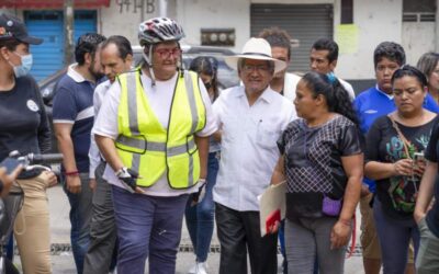 Supervisa Martínez Neri obras en el barrio del Marquesado