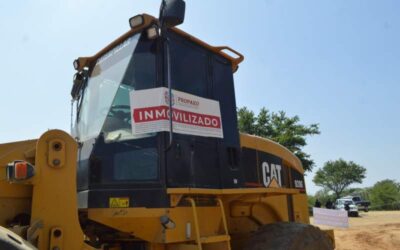 Clausuran banco y trituradora de materiales pétreos que no contaban con permisos legales