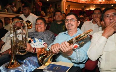 Fortalece Oaxaca semillero musical con la dotación de instrumentos a bandas de las ocho regiones