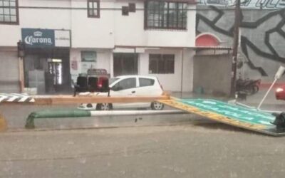 Fuerte granizada sacude la Ciudad de Oaxaca; generando inundaciones