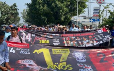 Marchan para conmemorar el fallido desalojo del 2006 en Oaxaca