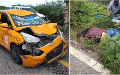 Mujer pierde la vida al ser embestida por taxi de Salina Cruz