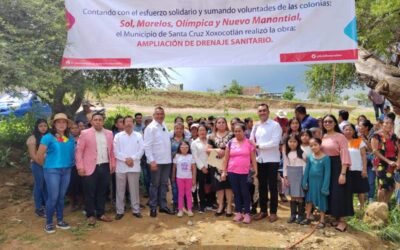 Inaugura Inocente Castellanos obras en Santa Cruz Xoxocotlán