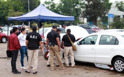 Realizan operativo en tianguis de vehículos “Brenamiel” para identificar unidades robadas