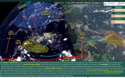 Se prevén lluvias ligeras y probabilidad de actividad eléctrica en Oaxaca