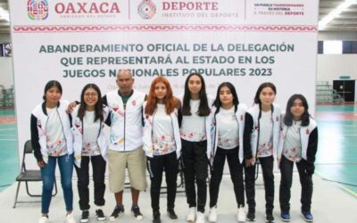 Abandera Indeporte a delegación oaxaqueña para Juegos Nacionales Populares
