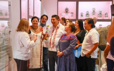 Atestigua Salomón Jara Cruz y Alejandra Frausto reapertura del Museo de Arte Prehispánico de México Rufino Tamayo