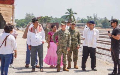Avanza obra ferroviaria en Matías Romero, traerá economía y desarrollo a Oaxaca