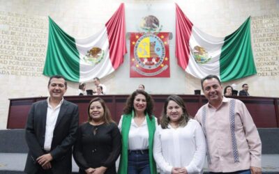 Coordinadora del PVEM en el Congreso de Oaxaca, rinde protesta como integrante de la Jucopo