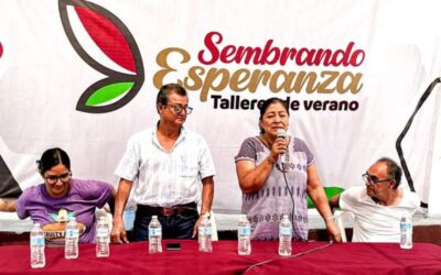 Inicia equipo emp talleres «Sembrando Esperanza», en el cri “Che Gómez”