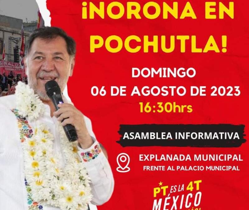 Noroña visitará de nueva cuenta el estado de Oaxaca