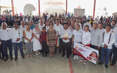 Ofrece Salomón Jara trabajo e inversiones para que Santa Lucía Miahuatlán despunte en desarrollo