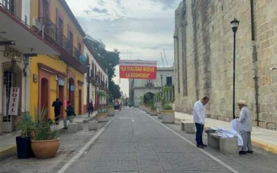 Piden comerciantes apertura de vialidades en el Centro de Oaxaca