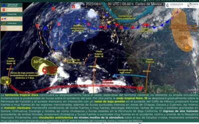 Se esperan lluvias moderadas, tormentas, vientos y chubascos en Oaxaca