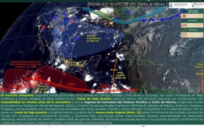 Se prevén lluvias y tormentas en zonas montañosas del estado