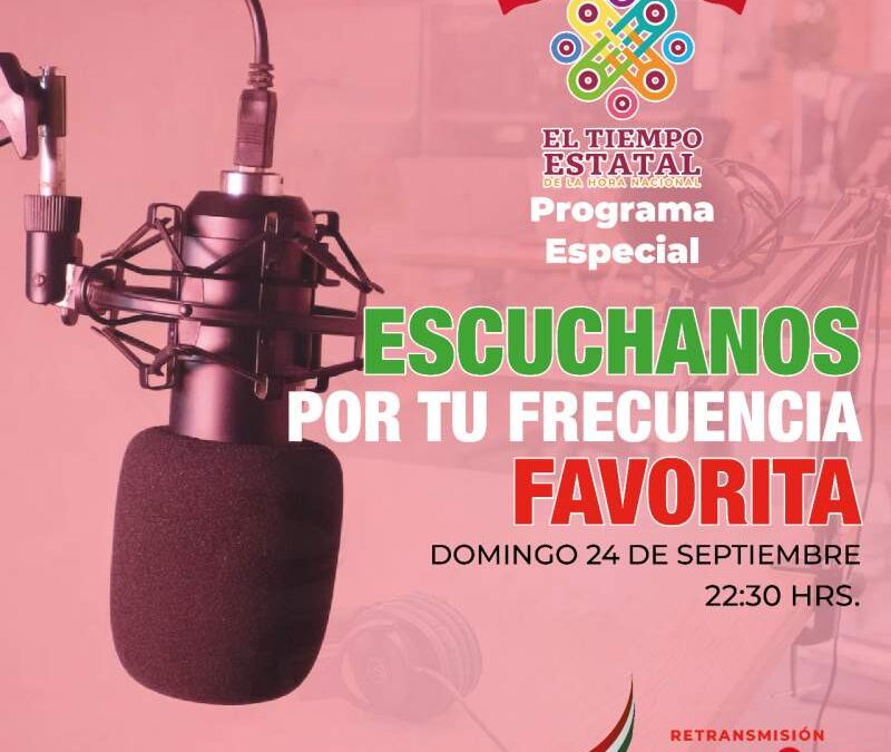 Abordarán la cultura de paz en el Tiempo Estatal de la Hora Nacional