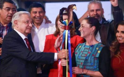 AMLO entrega bastón de mando a Claudia Sheinbaum