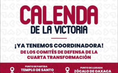 En Oaxaca preparan calenda para festejar designación de Claudia Sheinbaum