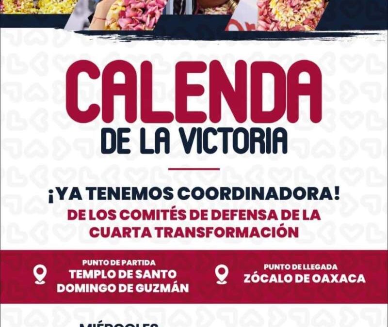 En Oaxaca preparan calenda para festejar designación de Claudia Sheinbaum