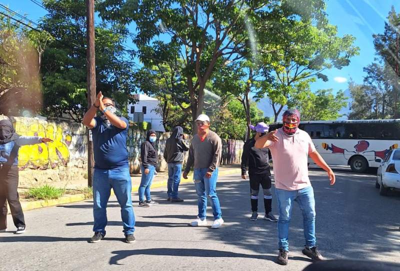 Este miércoles se movilizaron normalistas en la Ciudad de Oaxaca