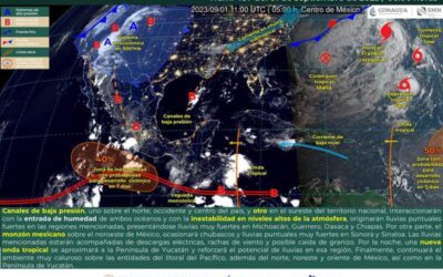 Exhorta Protección Civil tomar precauciones por lluvias para esta tarde en la entidad